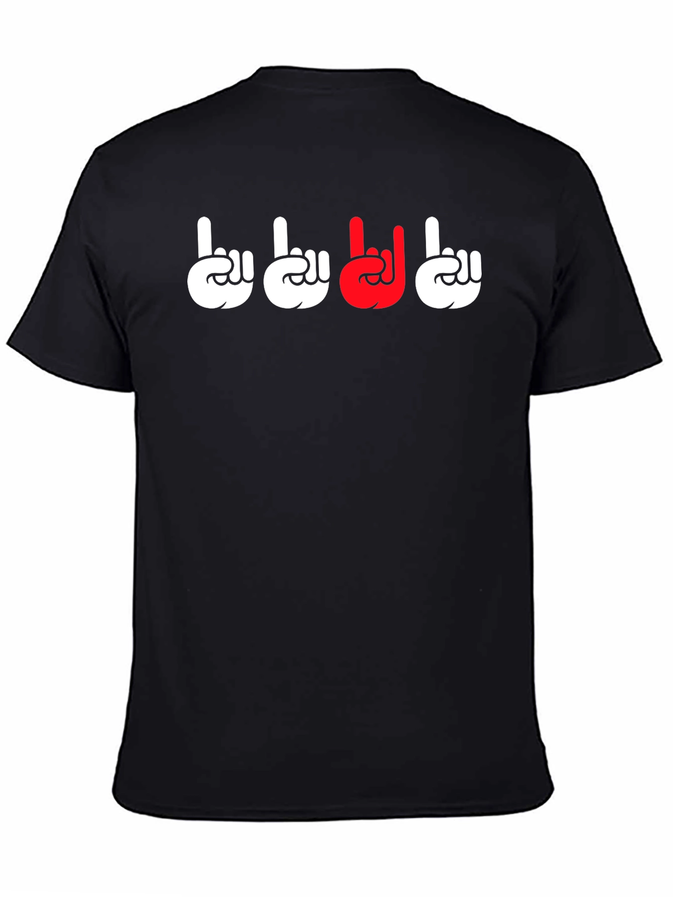 Cool Rock On Graphic T-Shirt - Black