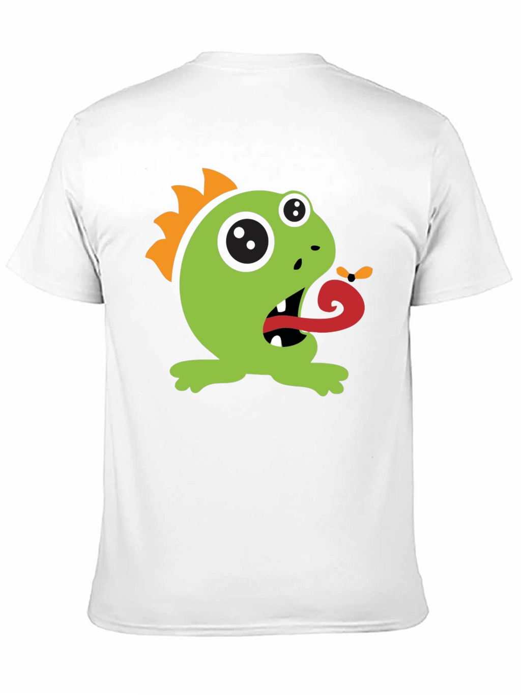 Cartoon Monster Graphic Tee - Black