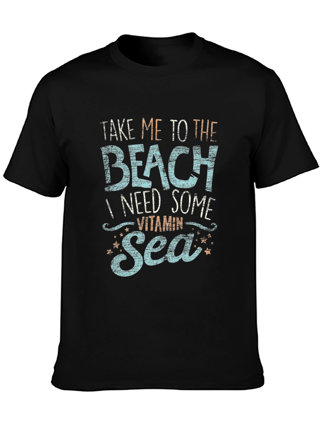 Beach Vitamin Sea Graphic Tee - Black