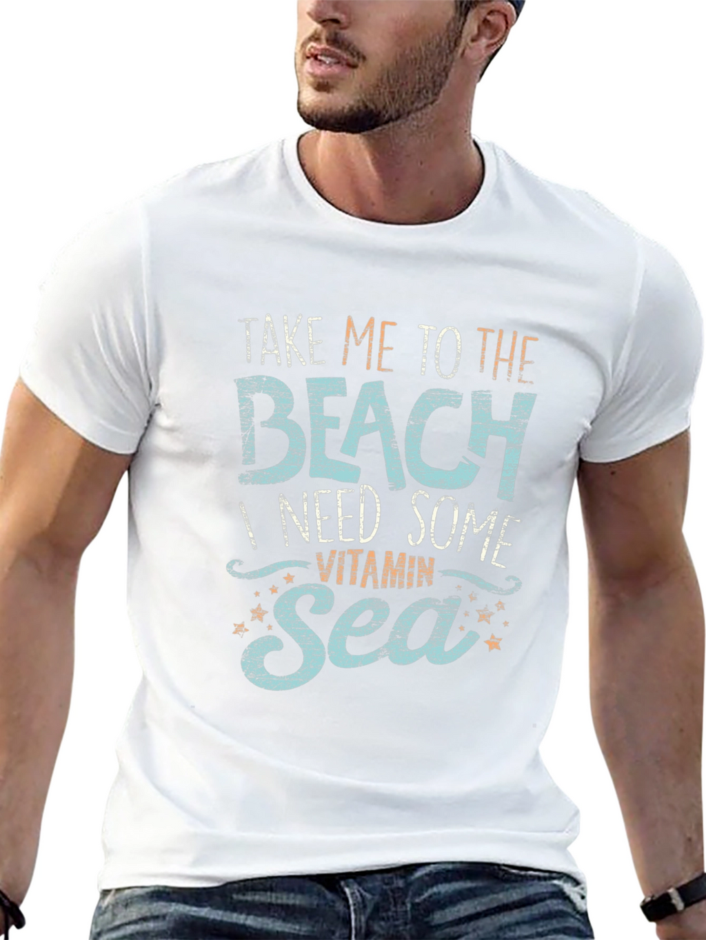 Beach Vitamin Sea Graphic Tee - Black