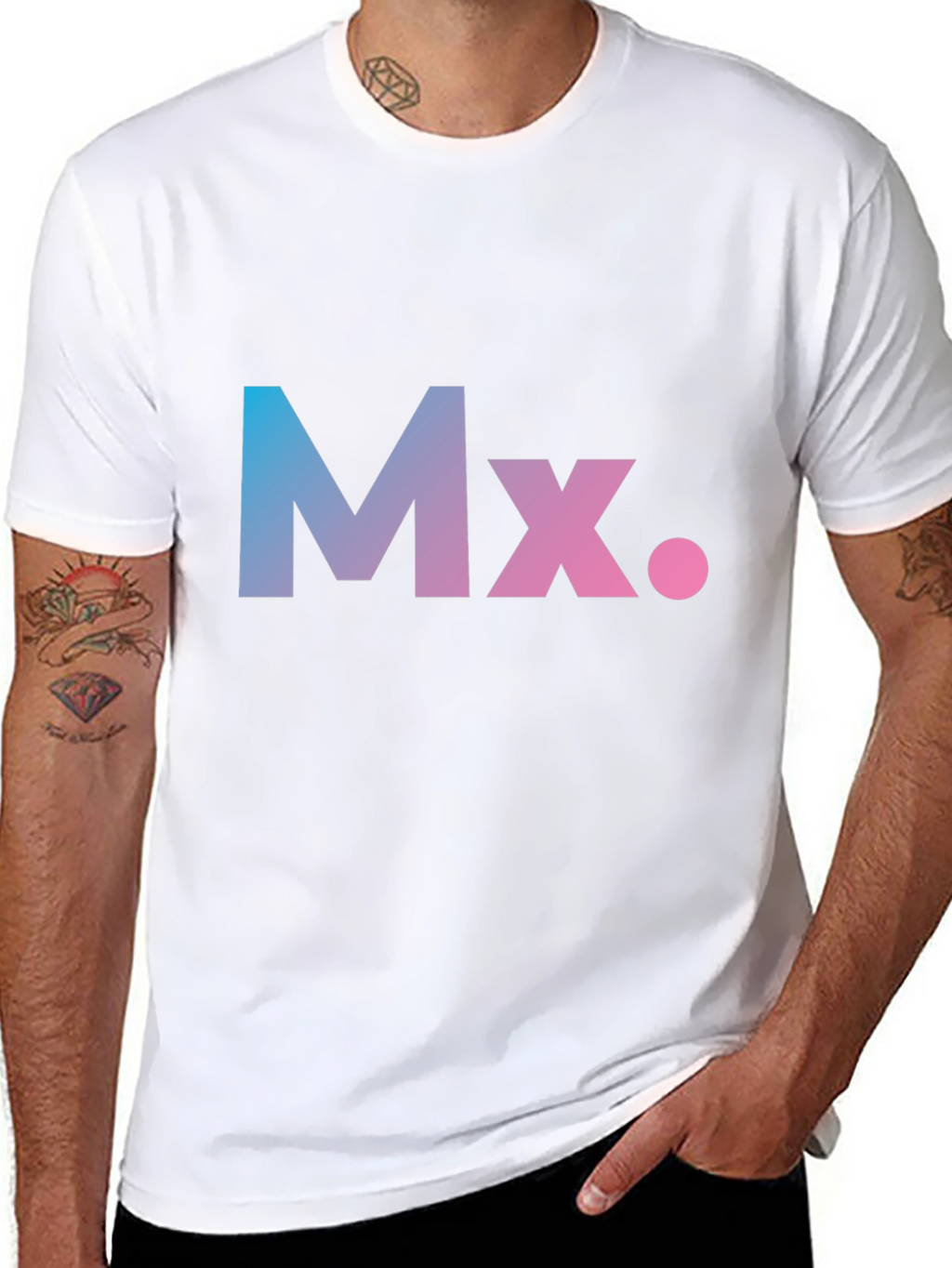 Gradient Mx. Graphic Black T-Shirt