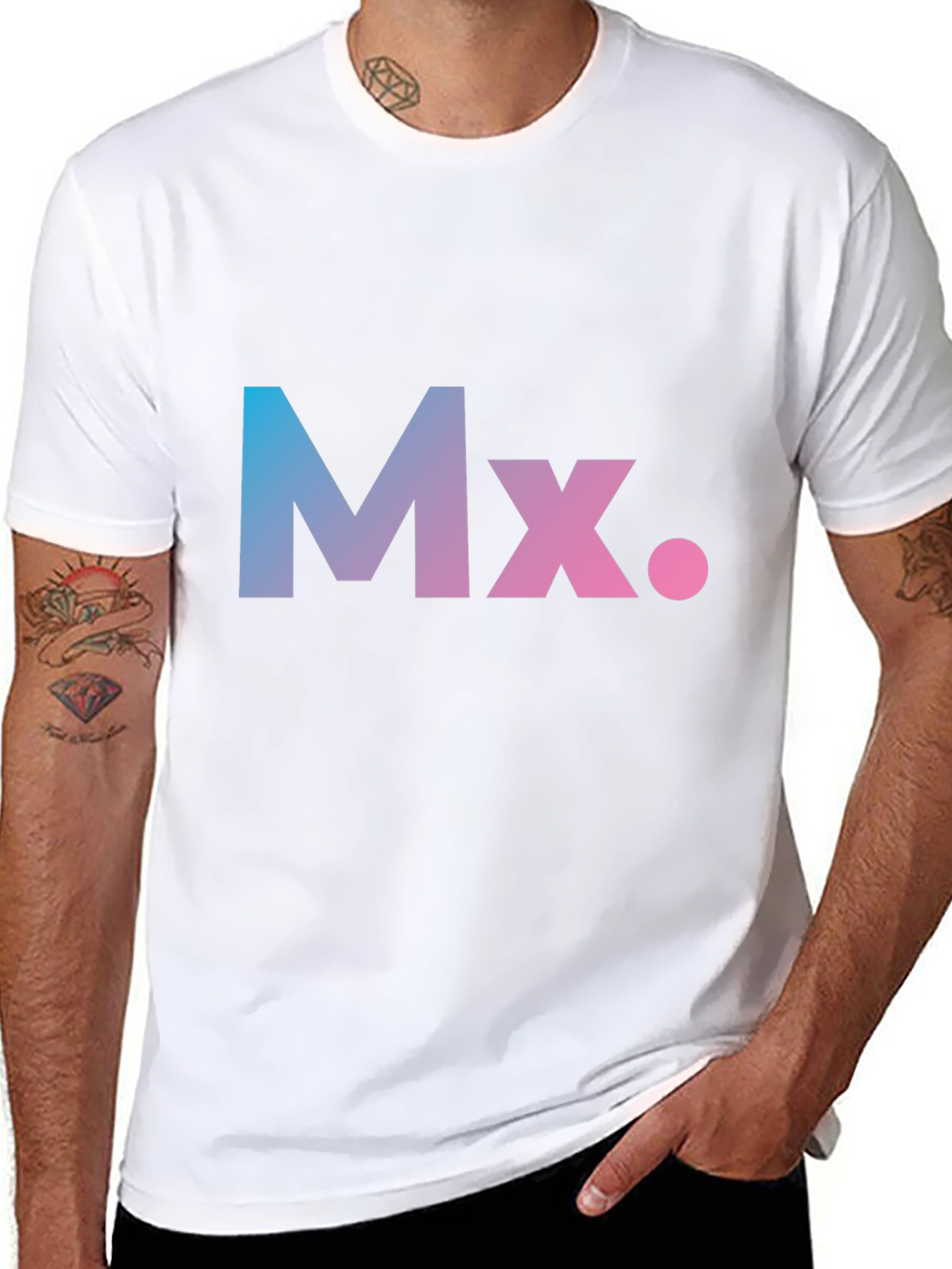 Gradient Mx. Graphic Black T-Shirt