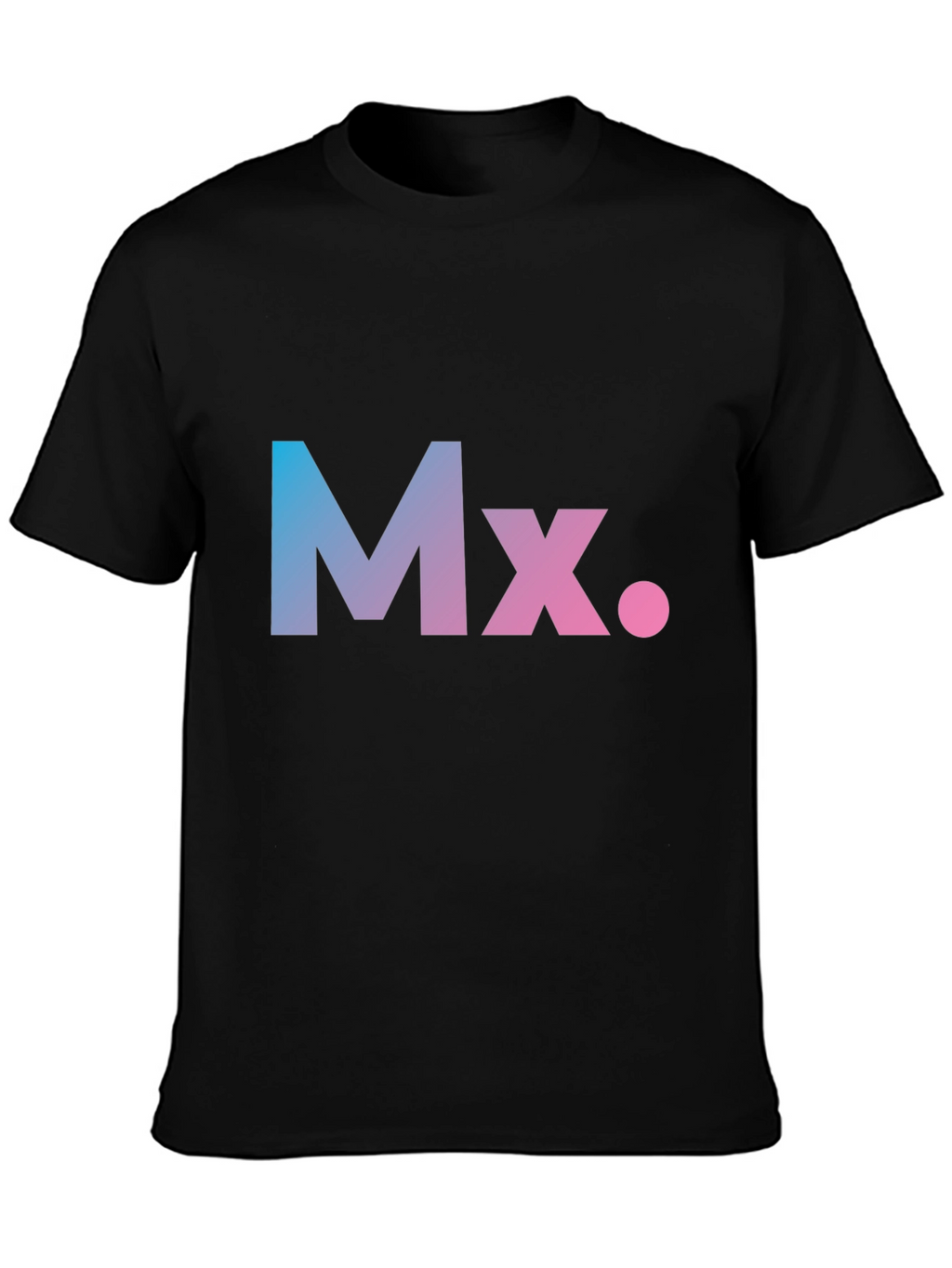 Gradient Mx. Graphic Black T-Shirt