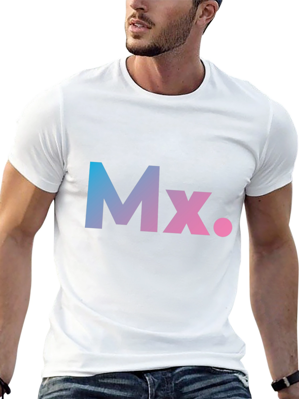Gradient Mx. Graphic Black T-Shirt