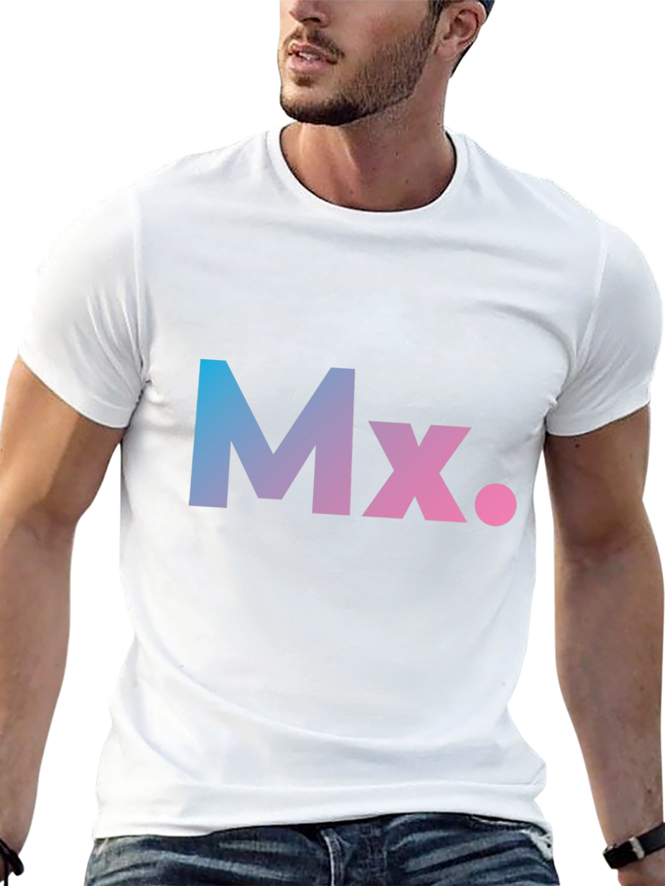 Gradient Mx. Graphic Black T-Shirt