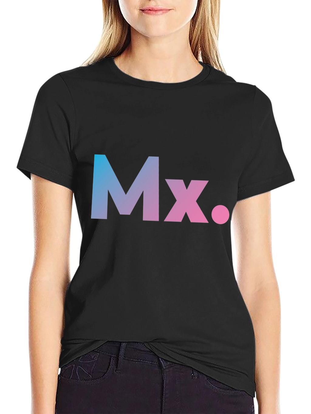 Gradient Mx. Graphic Black T-Shirt