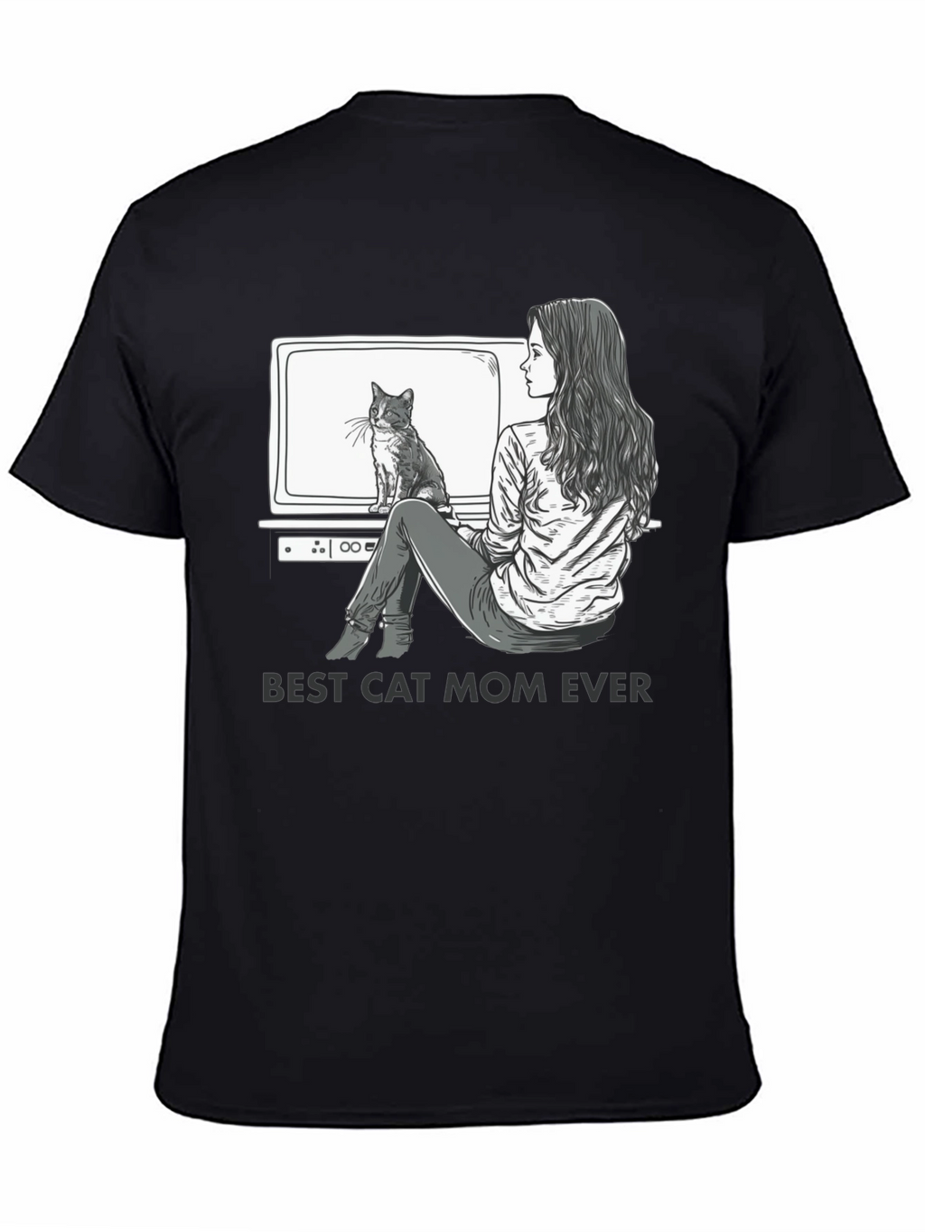 Best Cat Mom Ever Graphic T-Shirt - Unisex Fit