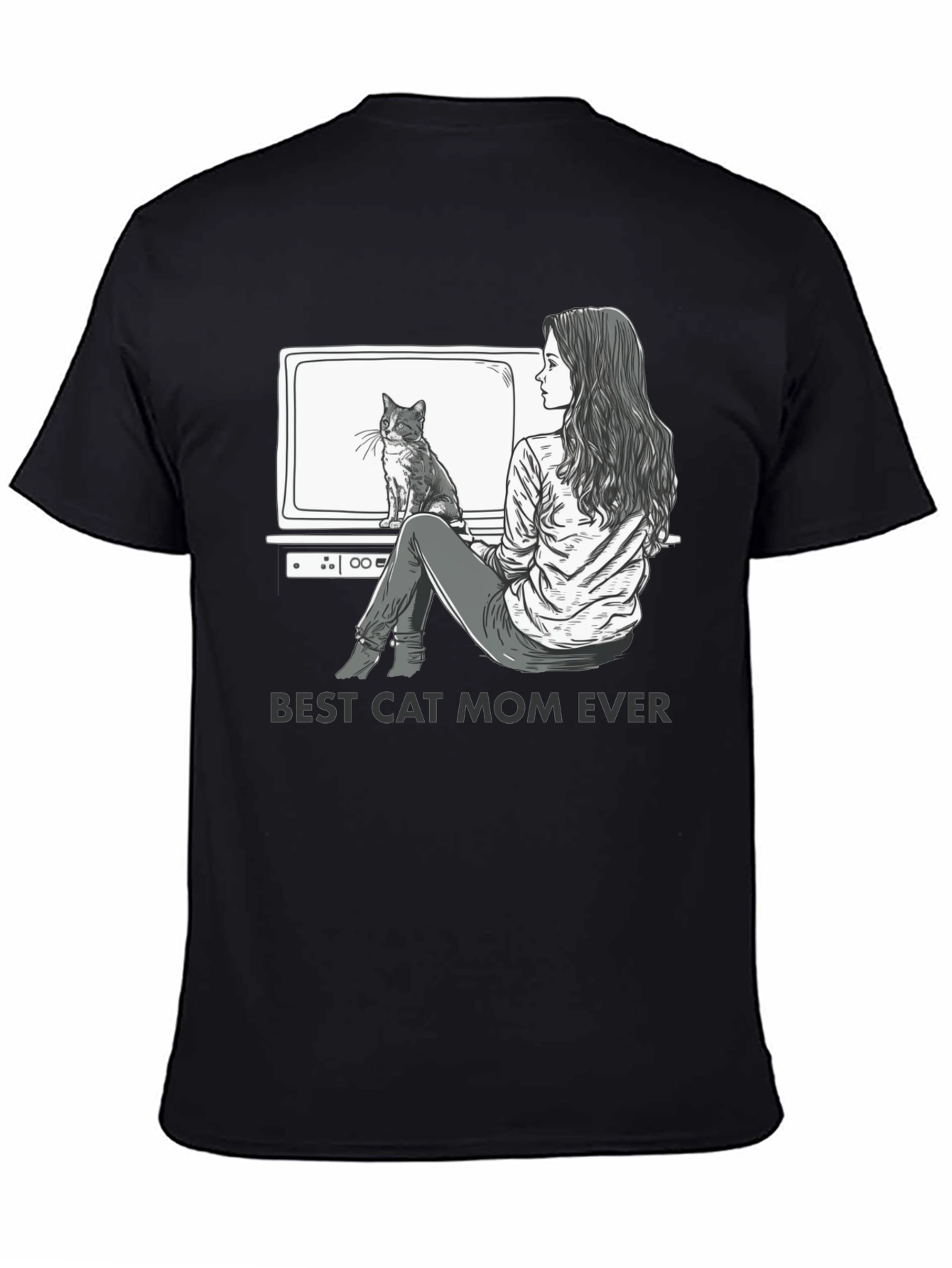Best Cat Mom Ever Graphic T-Shirt - Unisex Fit