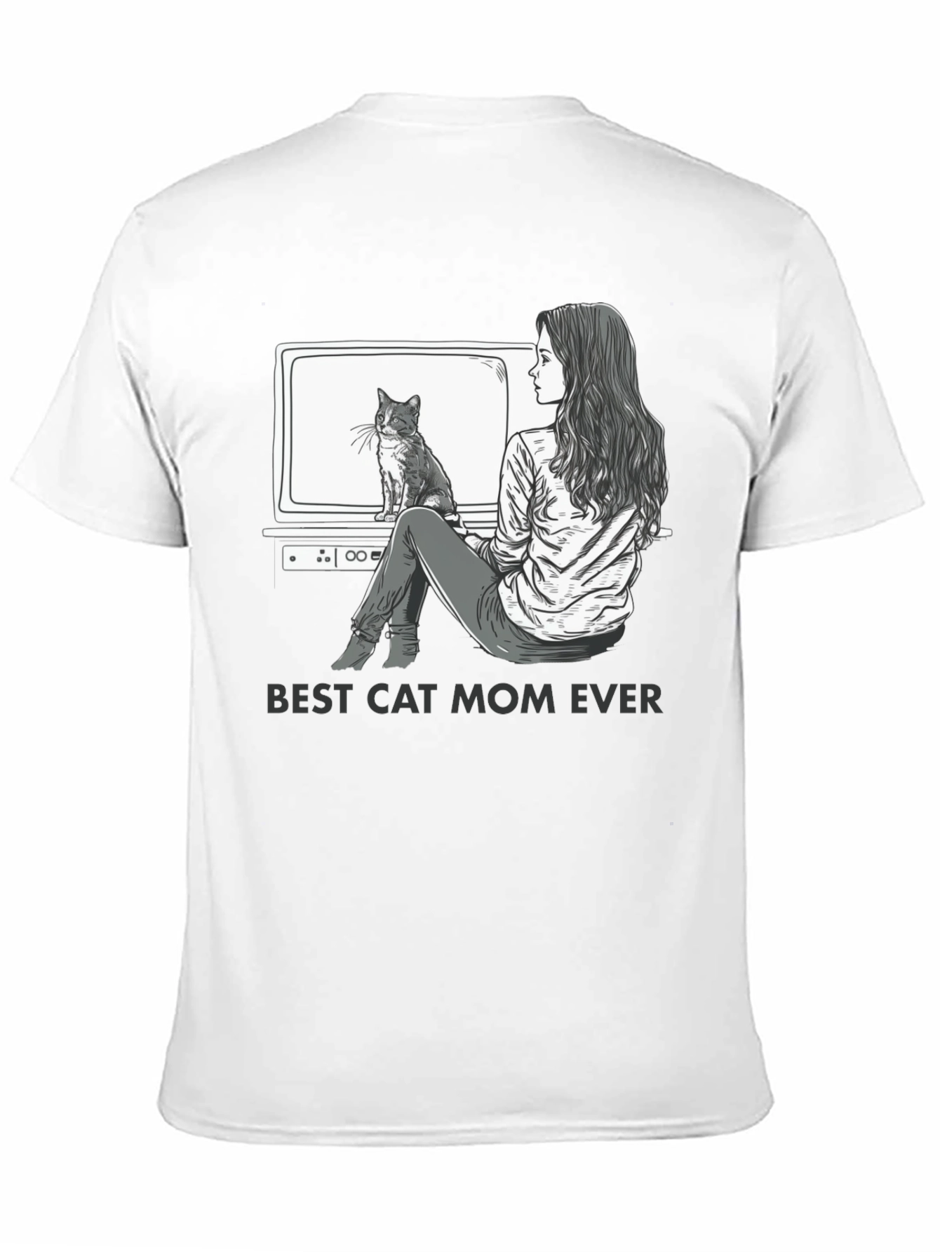 Best Cat Mom Ever Graphic T-Shirt - Unisex Fit