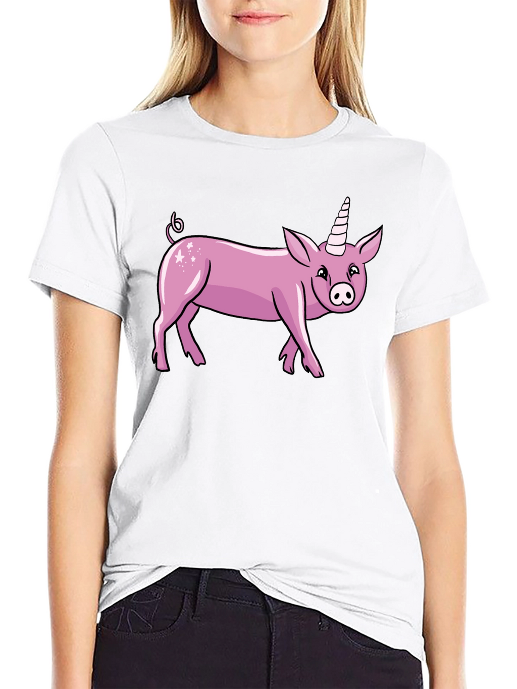 Pig Unicorn Graphic T-Shirt