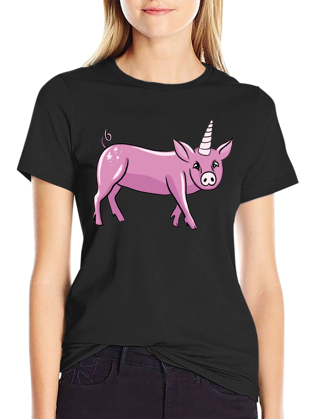 Pig Unicorn Graphic T-Shirt