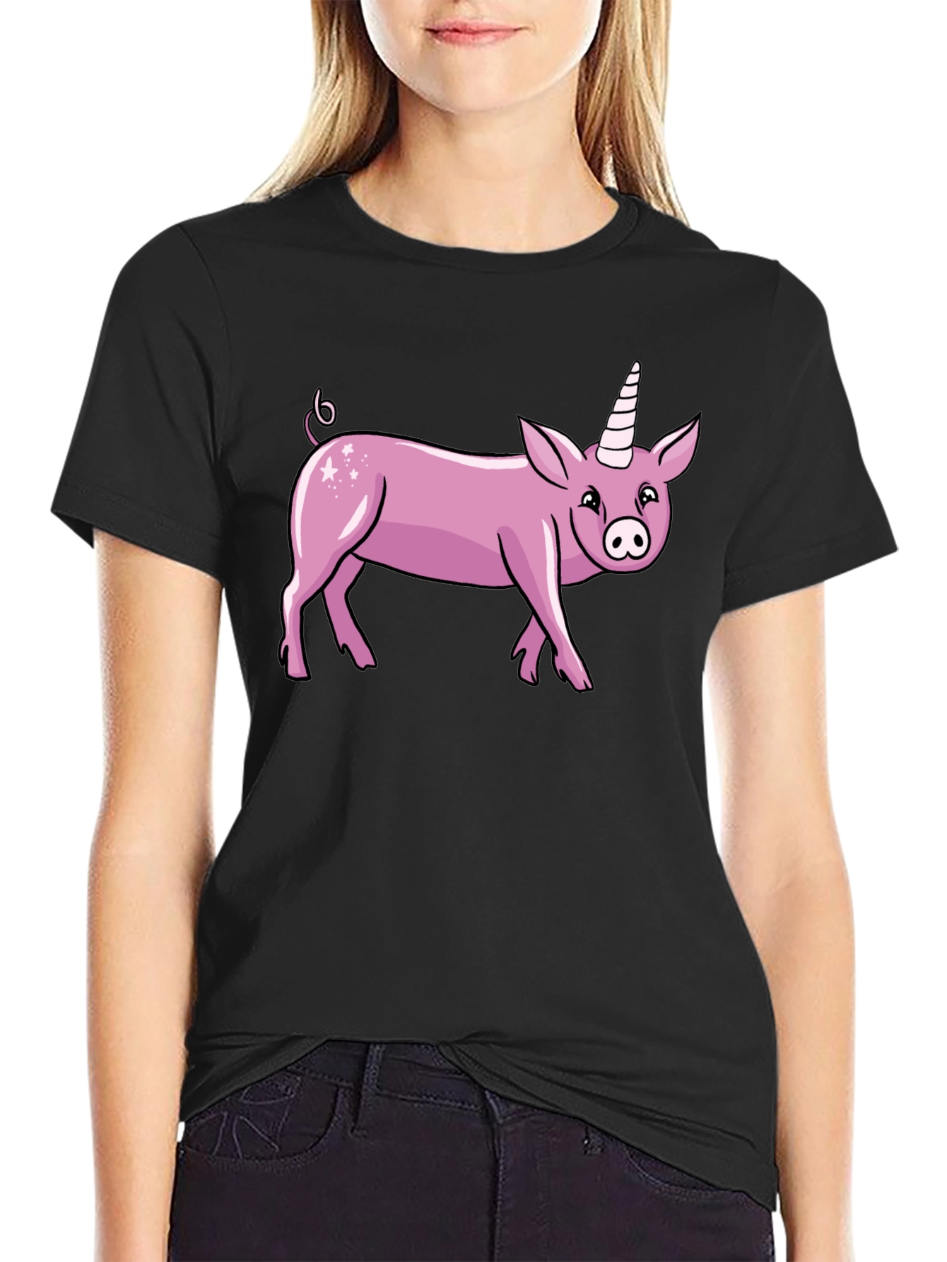 Pig Unicorn Graphic T-Shirt