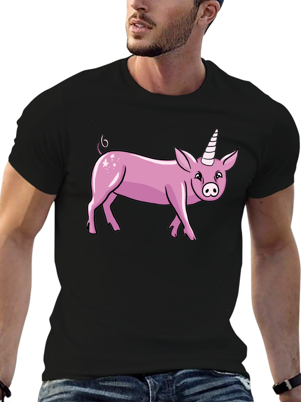Pig Unicorn Graphic T-Shirt