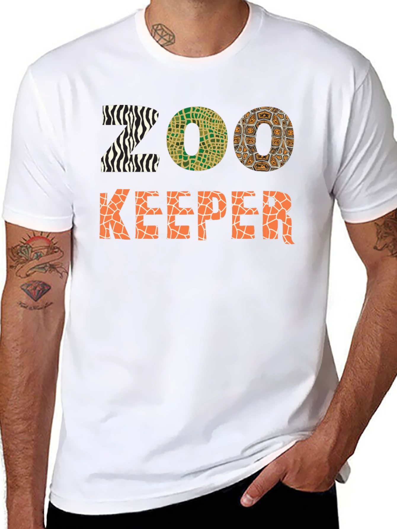 Zoo Keeper Animal Print T-Shirt