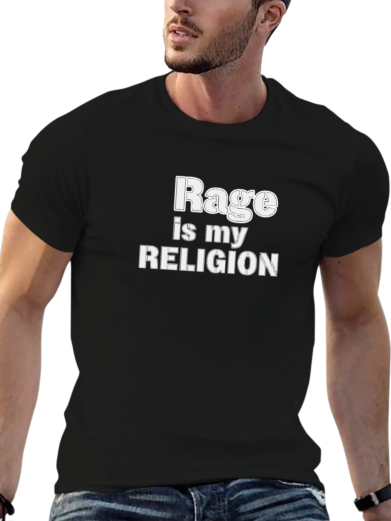 Rage is My Religion Graphic Tee - Black