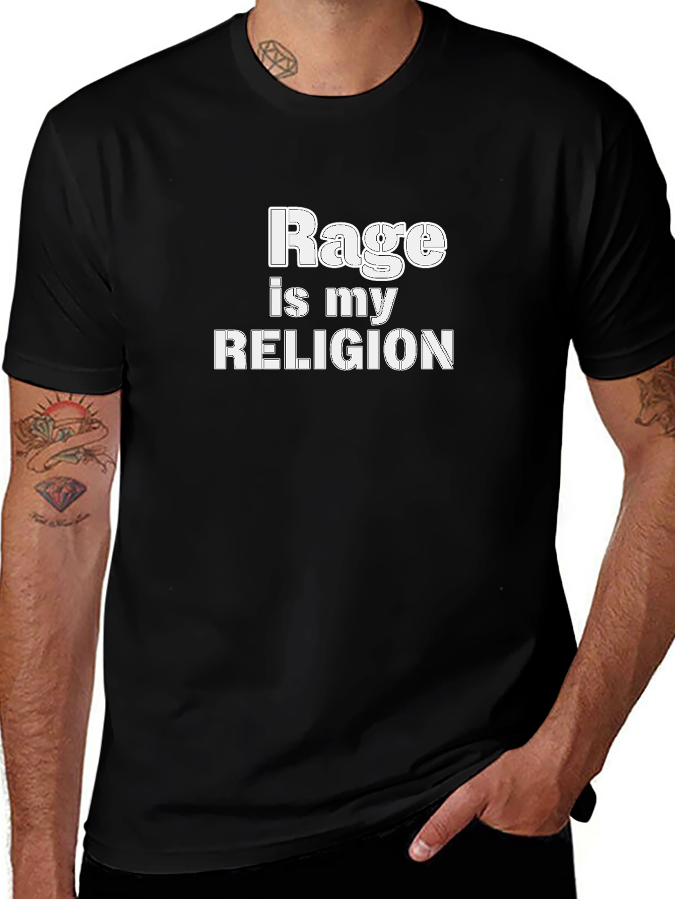 Rage is My Religion Graphic Tee - Black