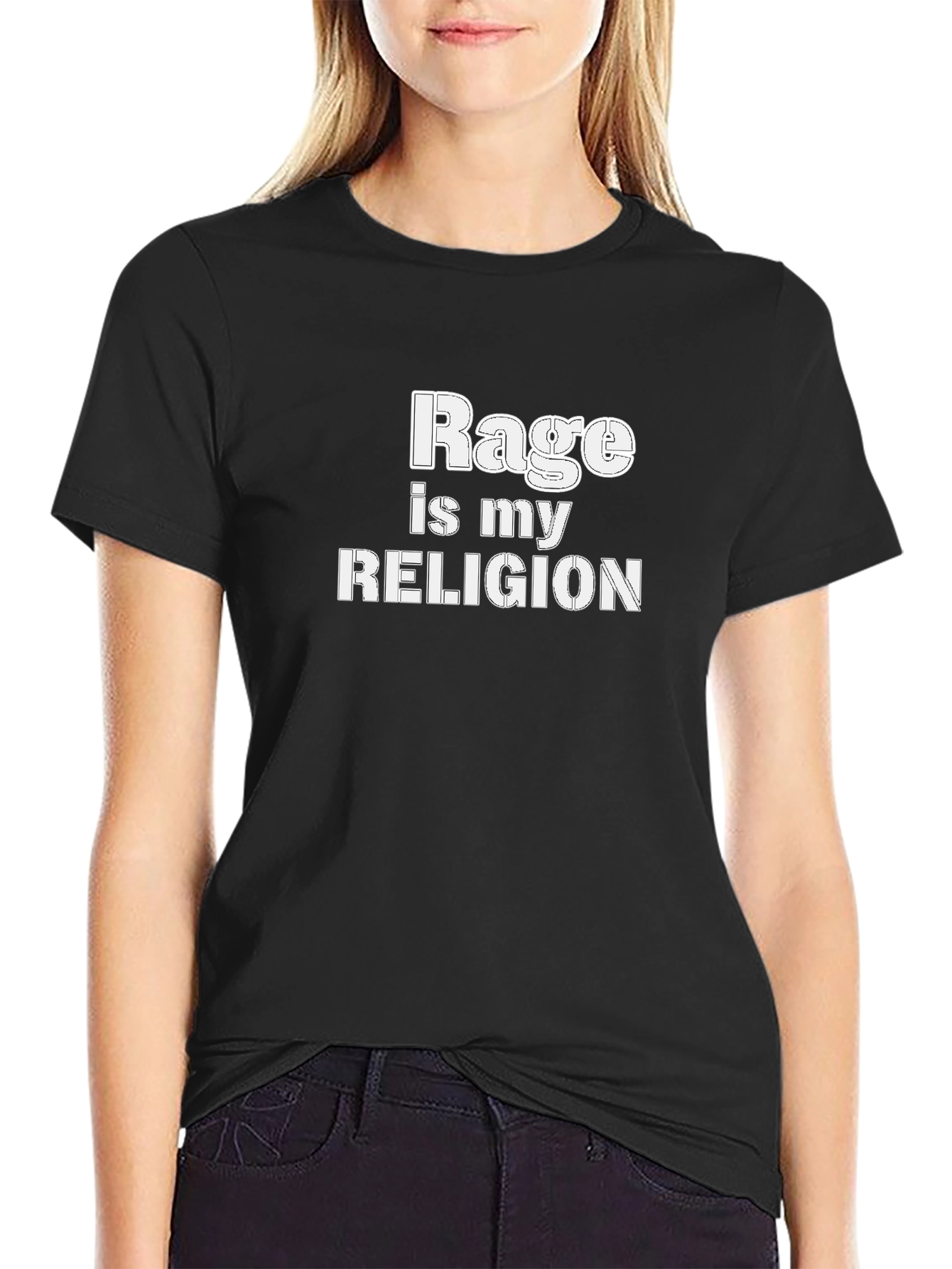 Rage is My Religion Graphic Tee - Black