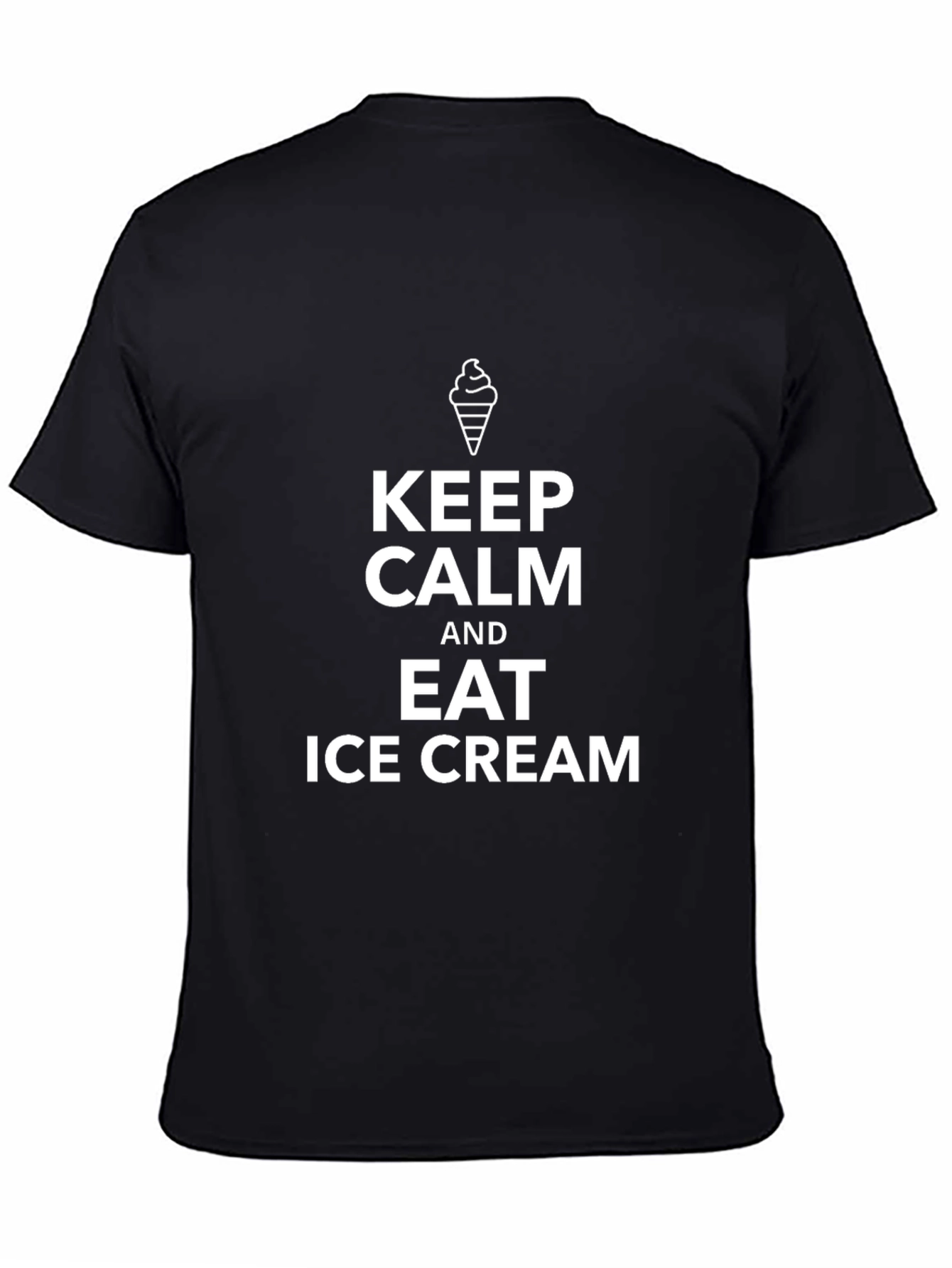 Keep Calm and Eat Ice Cream Graphic Tee