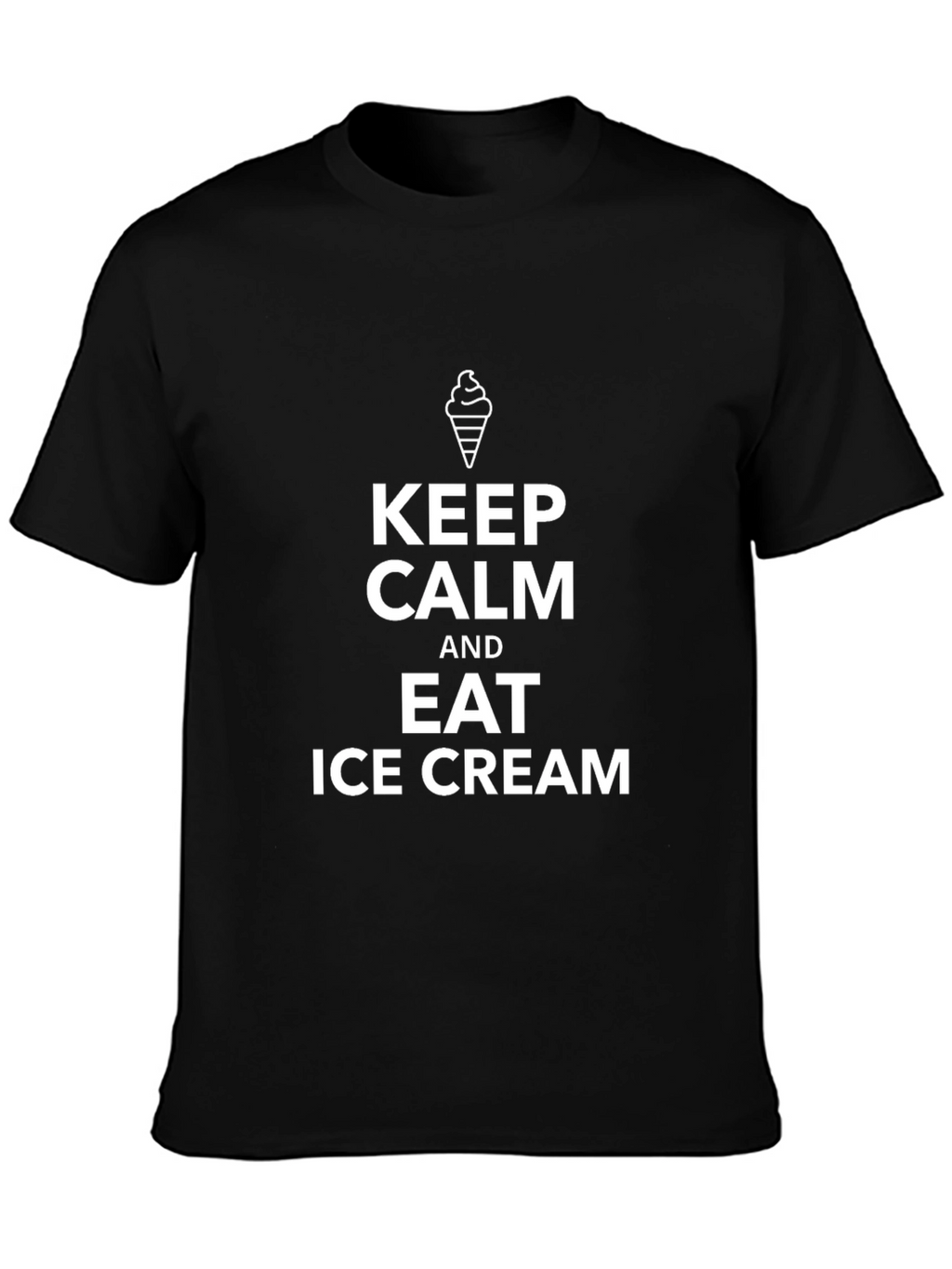 Keep Calm and Eat Ice Cream Graphic Tee