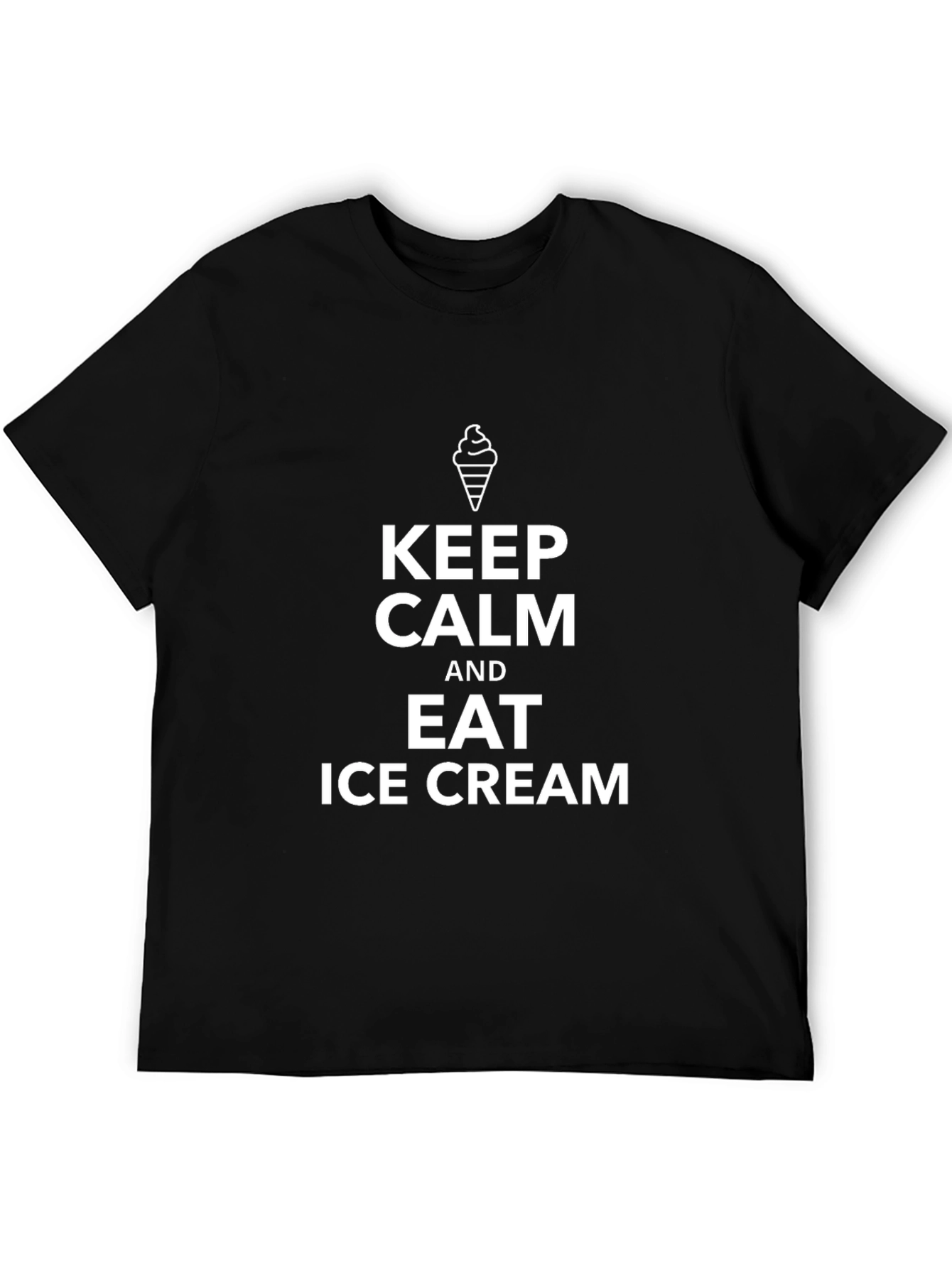 Keep Calm and Eat Ice Cream Graphic Tee
