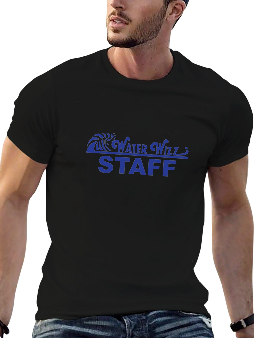 Water Wizz Staff T-Shirt - Black