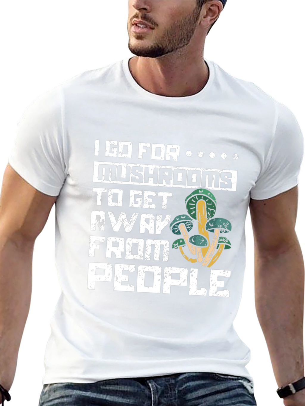 Mushroom Lover T-Shirt - Introvert Humor Tee