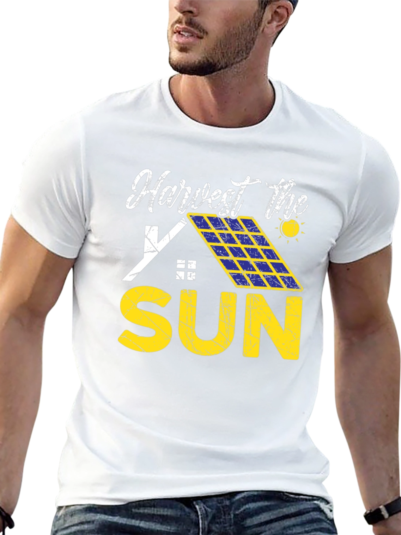 Harvest the Sun T-Shirt Solar Panel Design