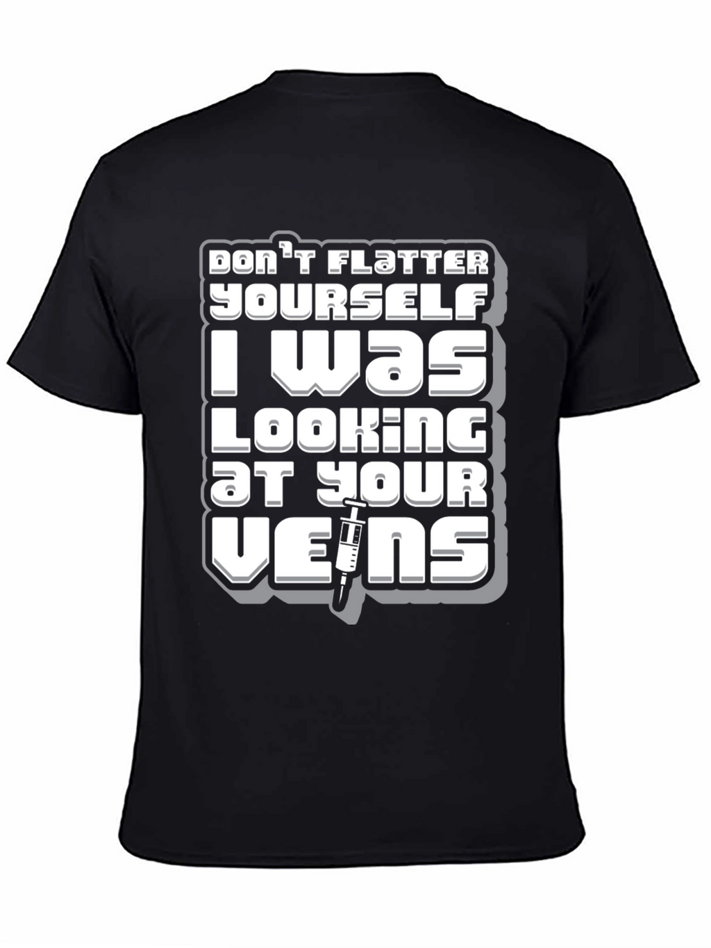 Funny Nurse/Doctor Vein T-Shirt - Black