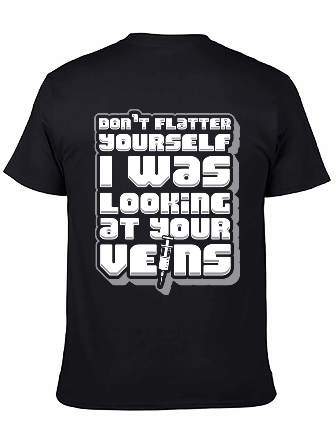Funny Nurse/Doctor Vein T-Shirt - Black