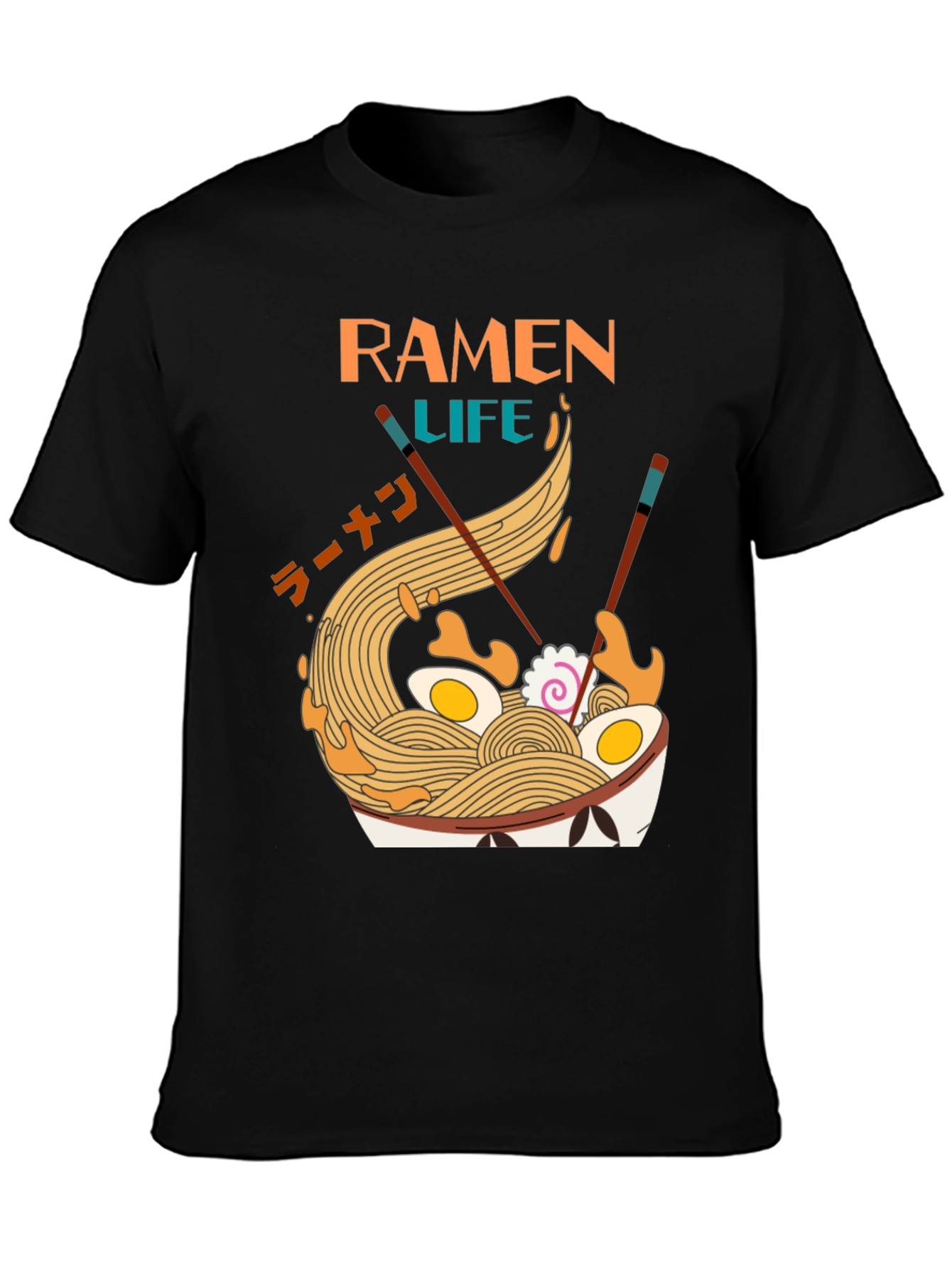 Ramen Life Graphic Tee - Unique Noodle Bowl Design