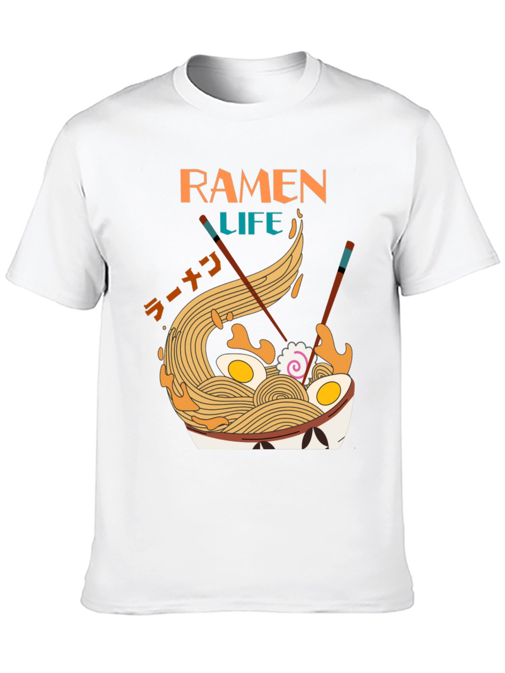 Ramen Life Graphic Tee - Unique Noodle Bowl Design