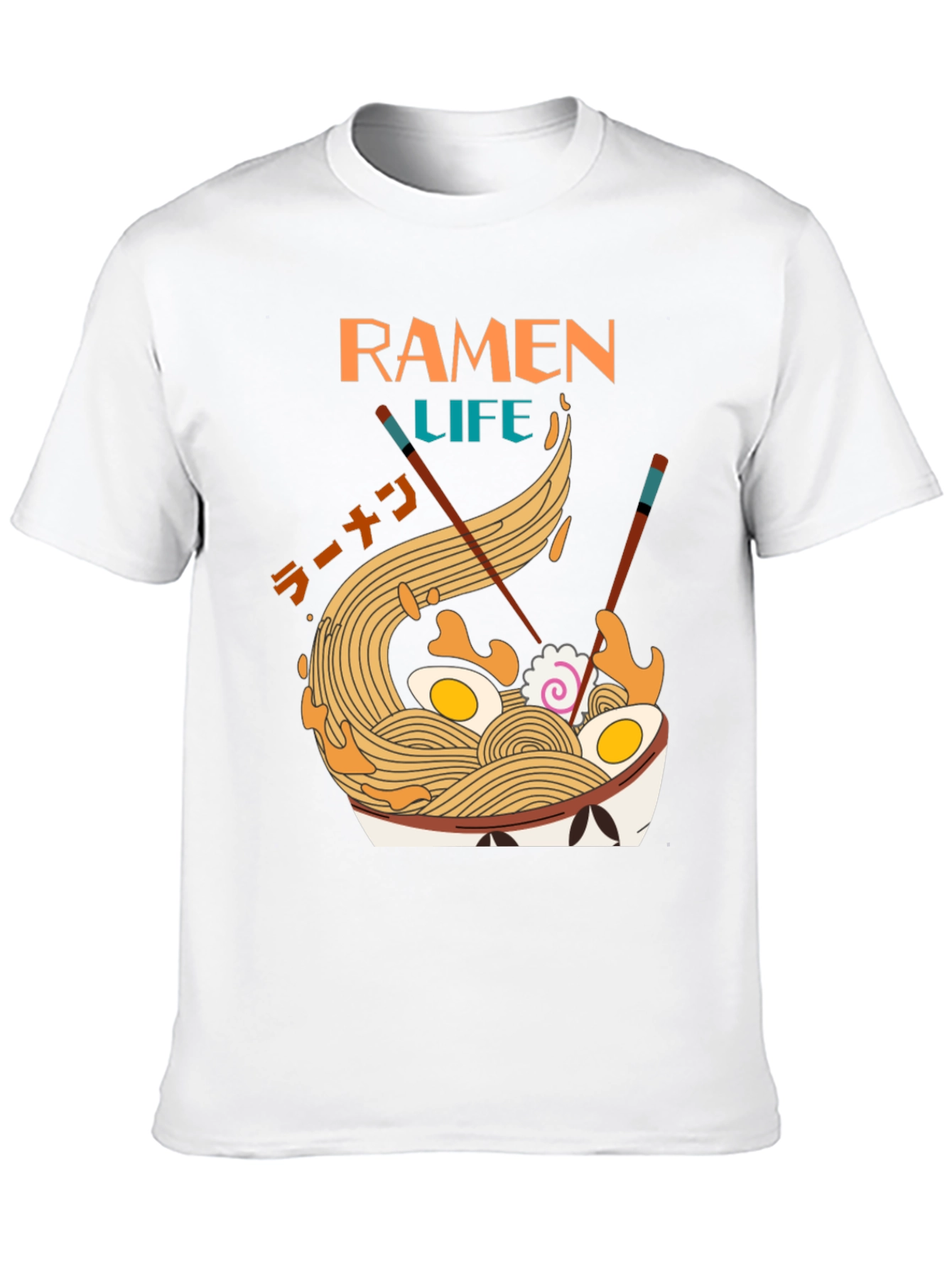 Ramen Life Graphic Tee - Unique Noodle Bowl Design