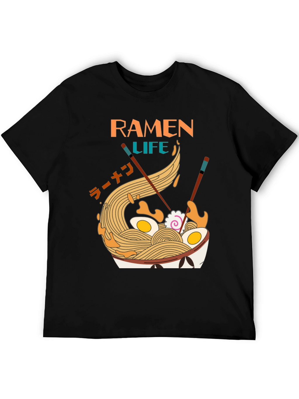 Ramen Life Graphic Tee - Unique Noodle Bowl Design