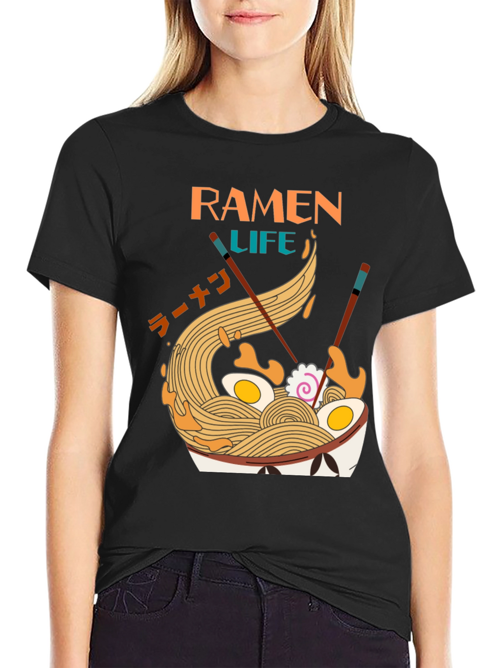 Ramen Life Graphic Tee - Unique Noodle Bowl Design