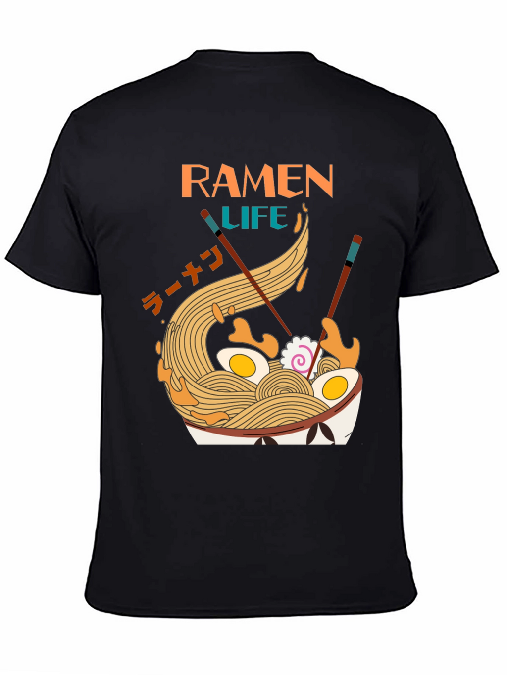 Ramen Life Graphic Tee - Unique Noodle Bowl Design