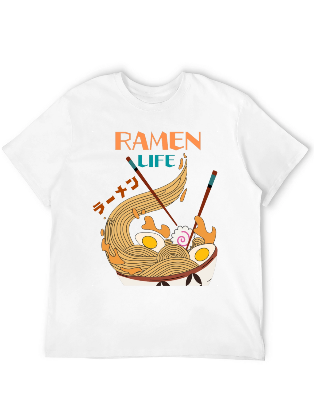 Ramen Life Graphic Tee - Unique Noodle Bowl Design