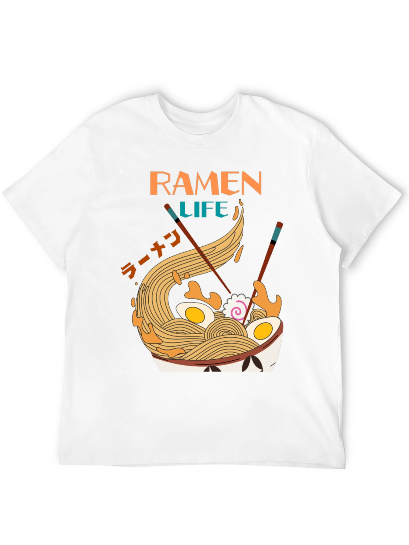 Ramen Life Graphic Tee - Unique Noodle Bowl Design