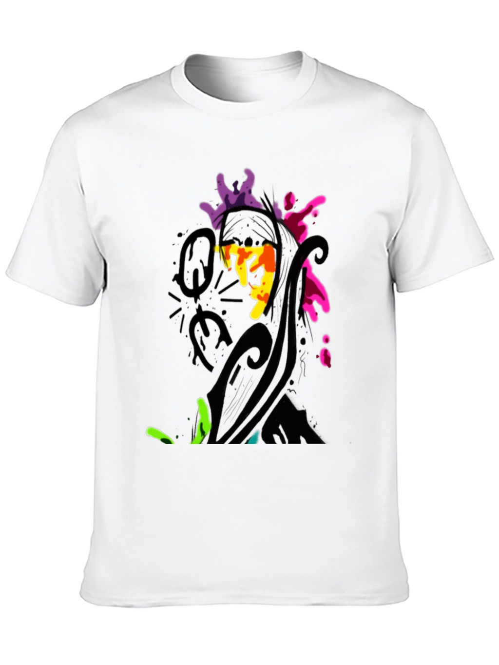 Abstract Art Black T-Shirt