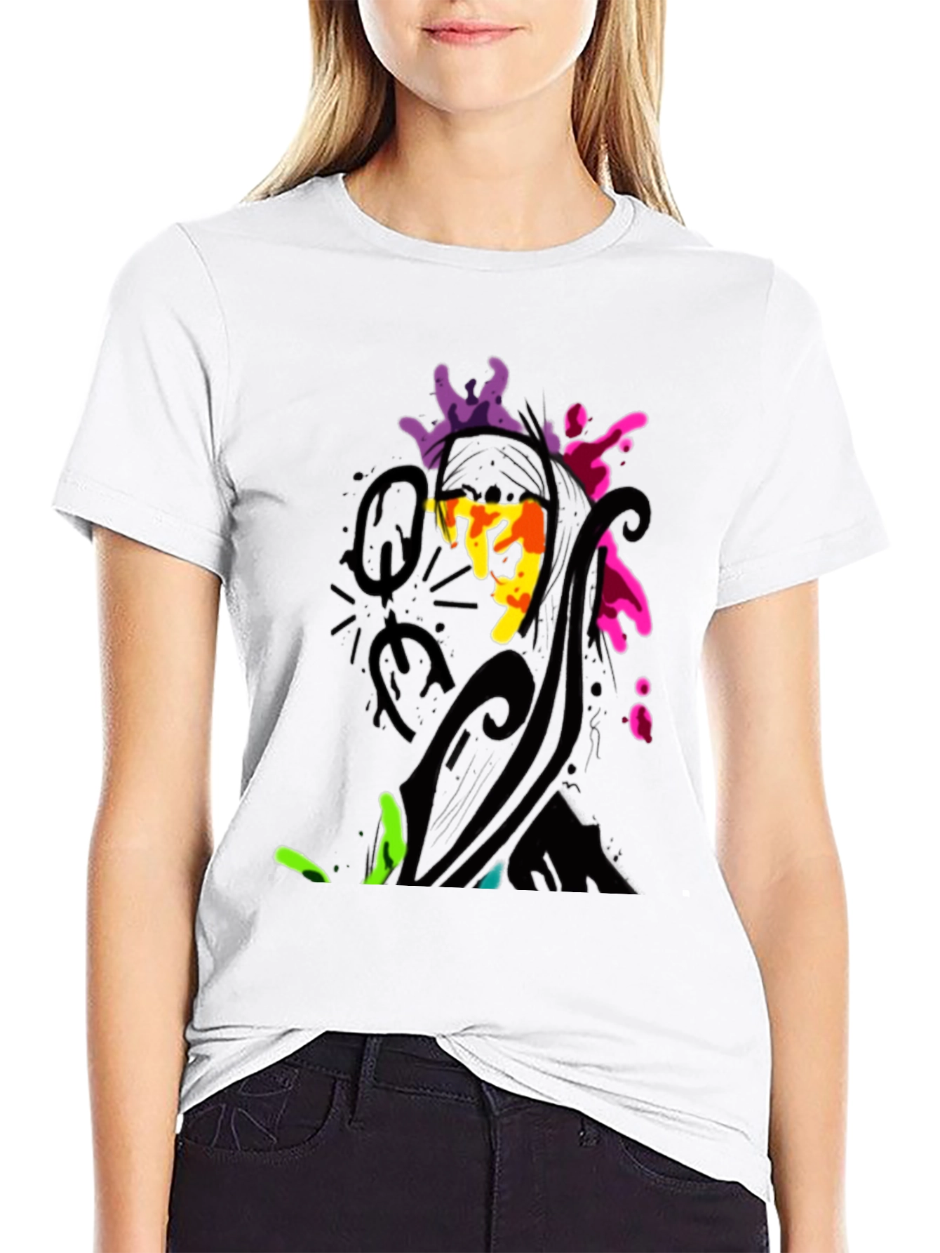 Abstract Art Black T-Shirt