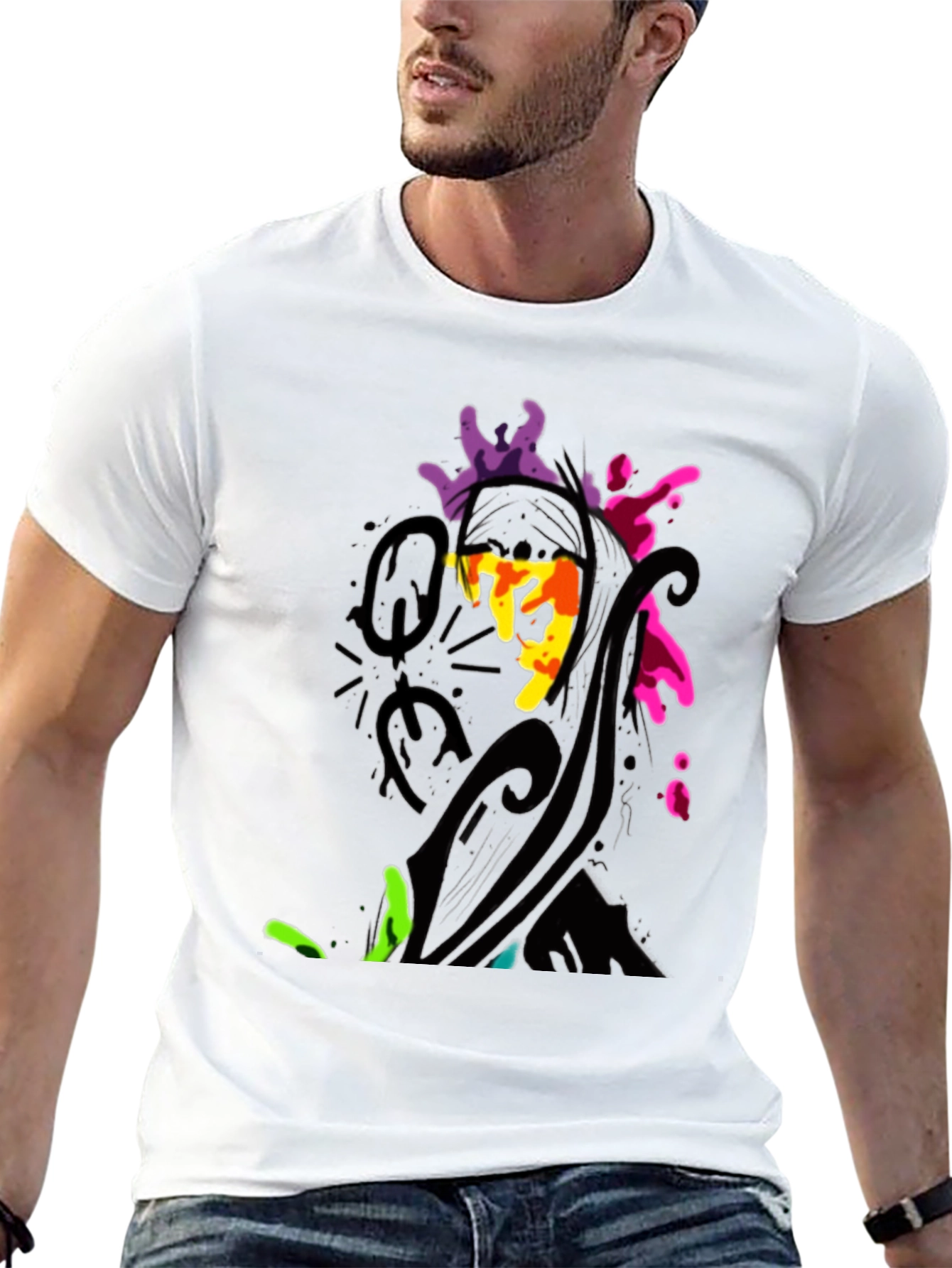 Abstract Art Black T-Shirt