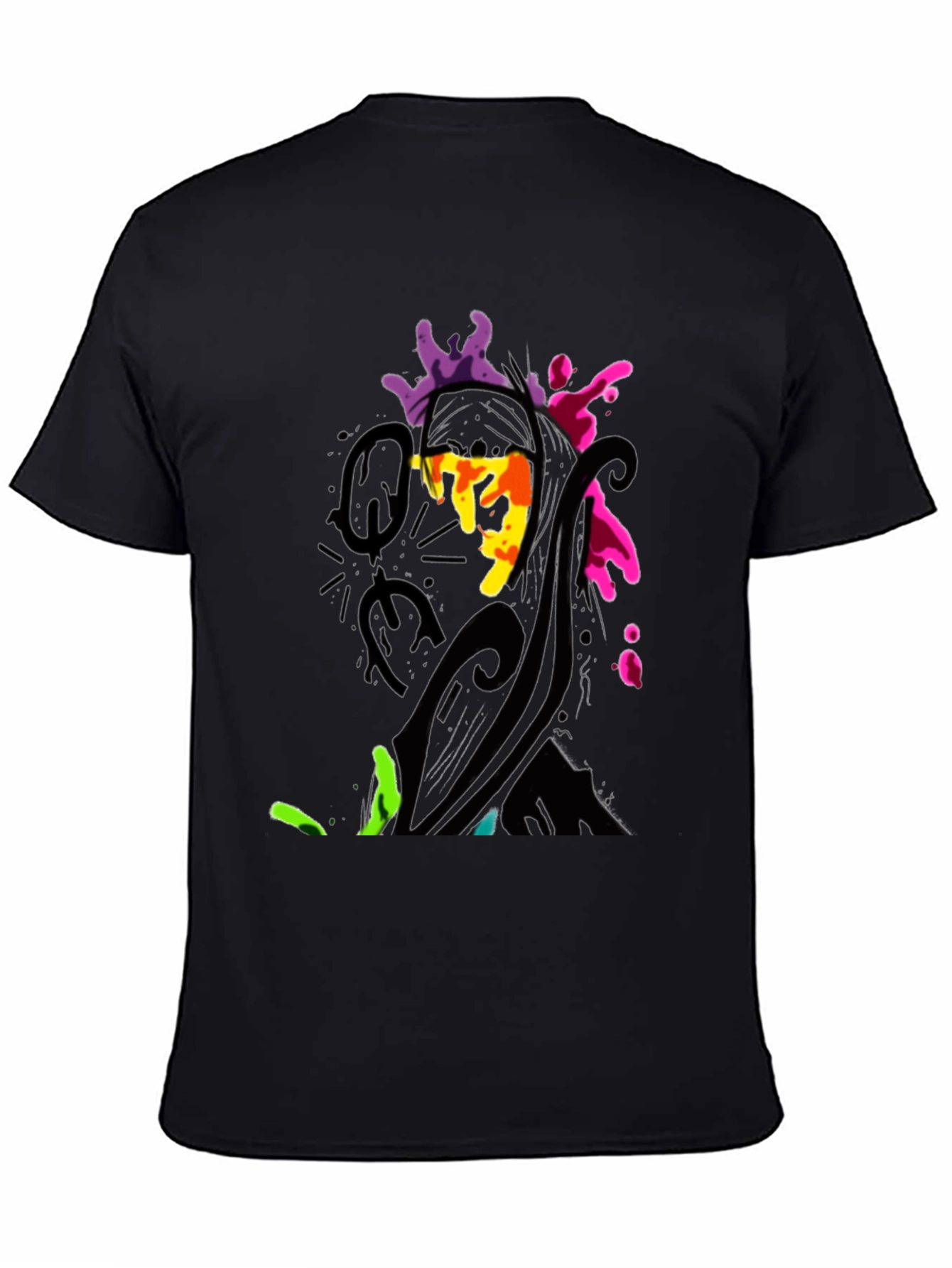 Abstract Art Black T-Shirt