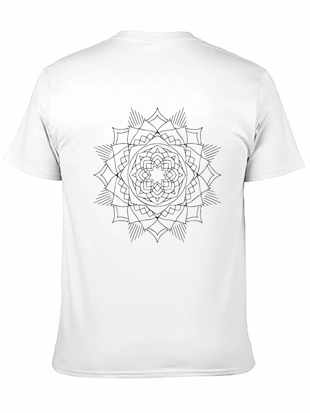 Black Mandala Graphic T-Shirt - Modern Style
