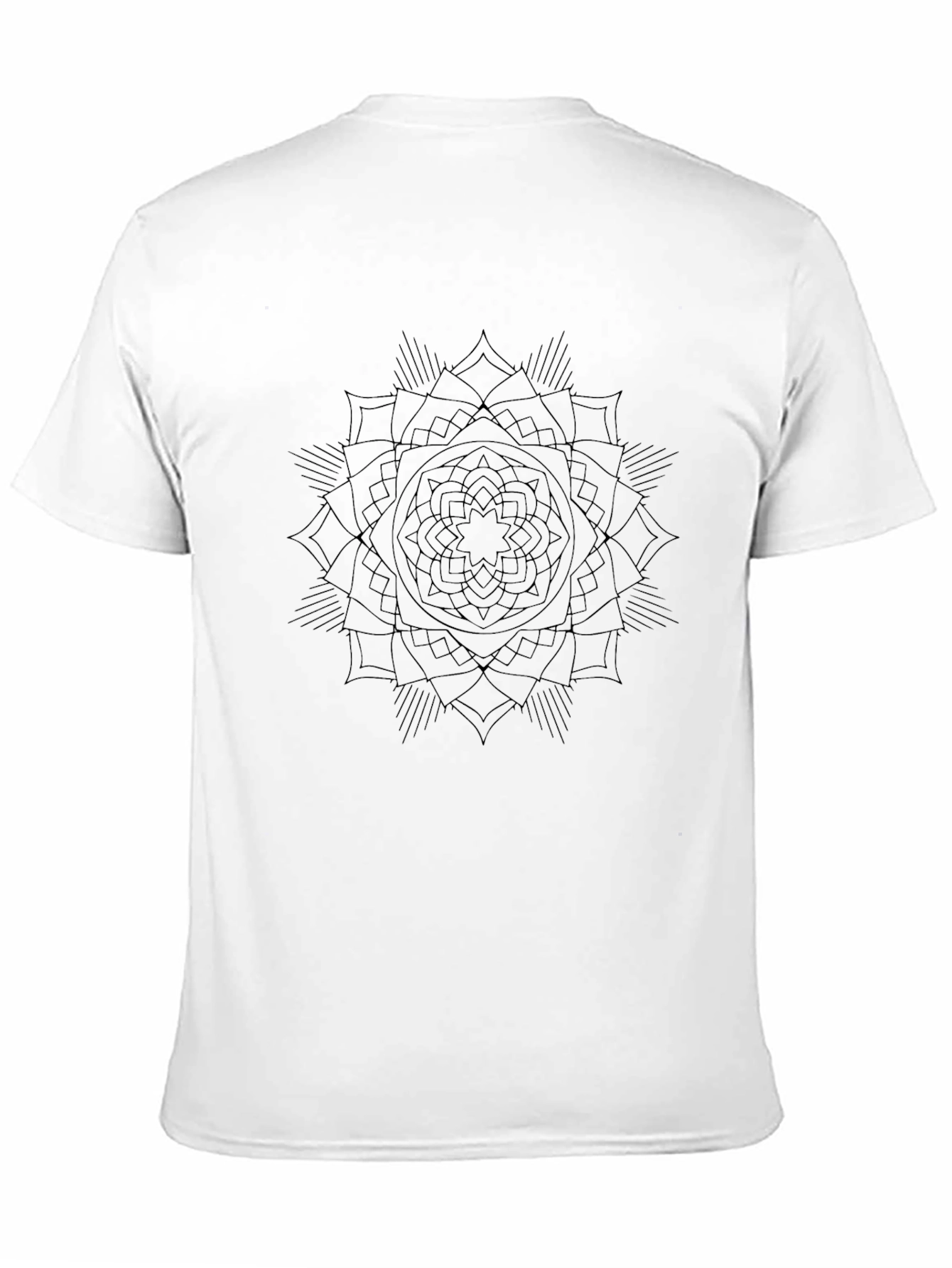 Black Mandala Graphic T-Shirt - Modern Style