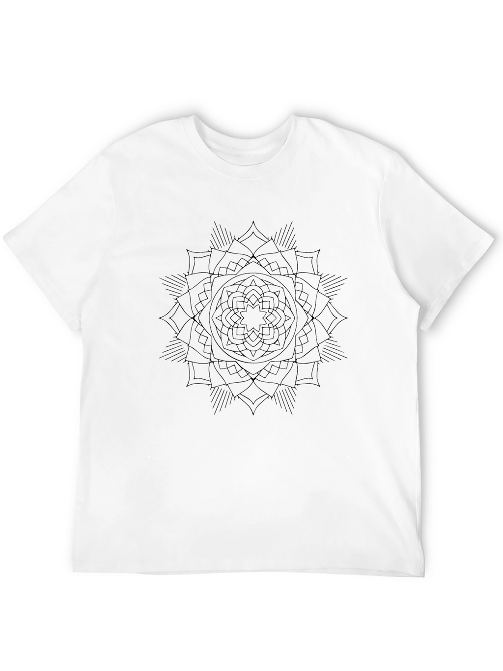 Black Mandala Graphic T-Shirt - Modern Style