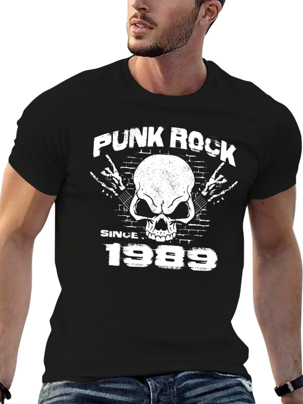 Punk Rock Since 1989 Black Graphic Tee