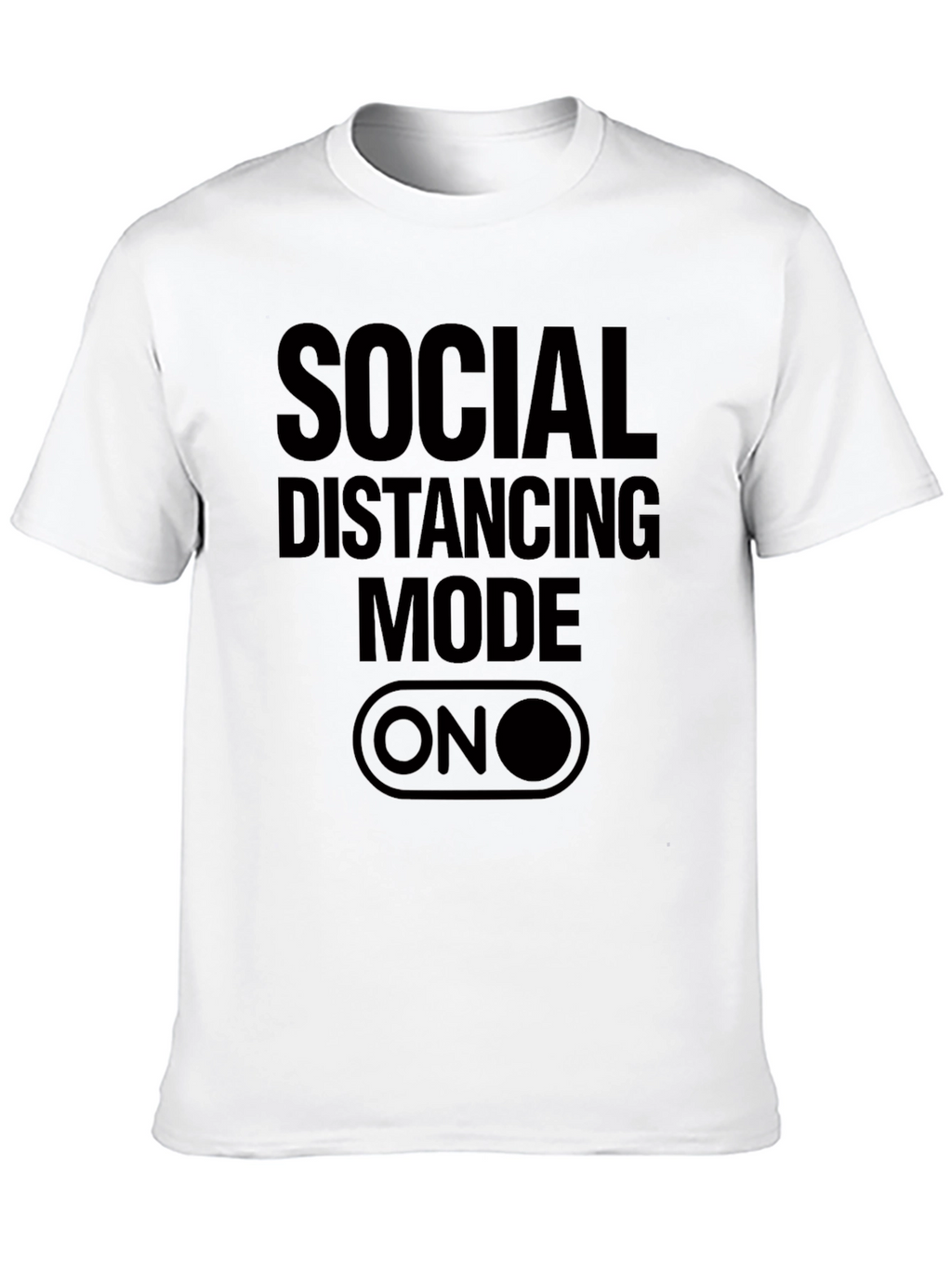 Social Distancing Mode ON T-Shirt - Black