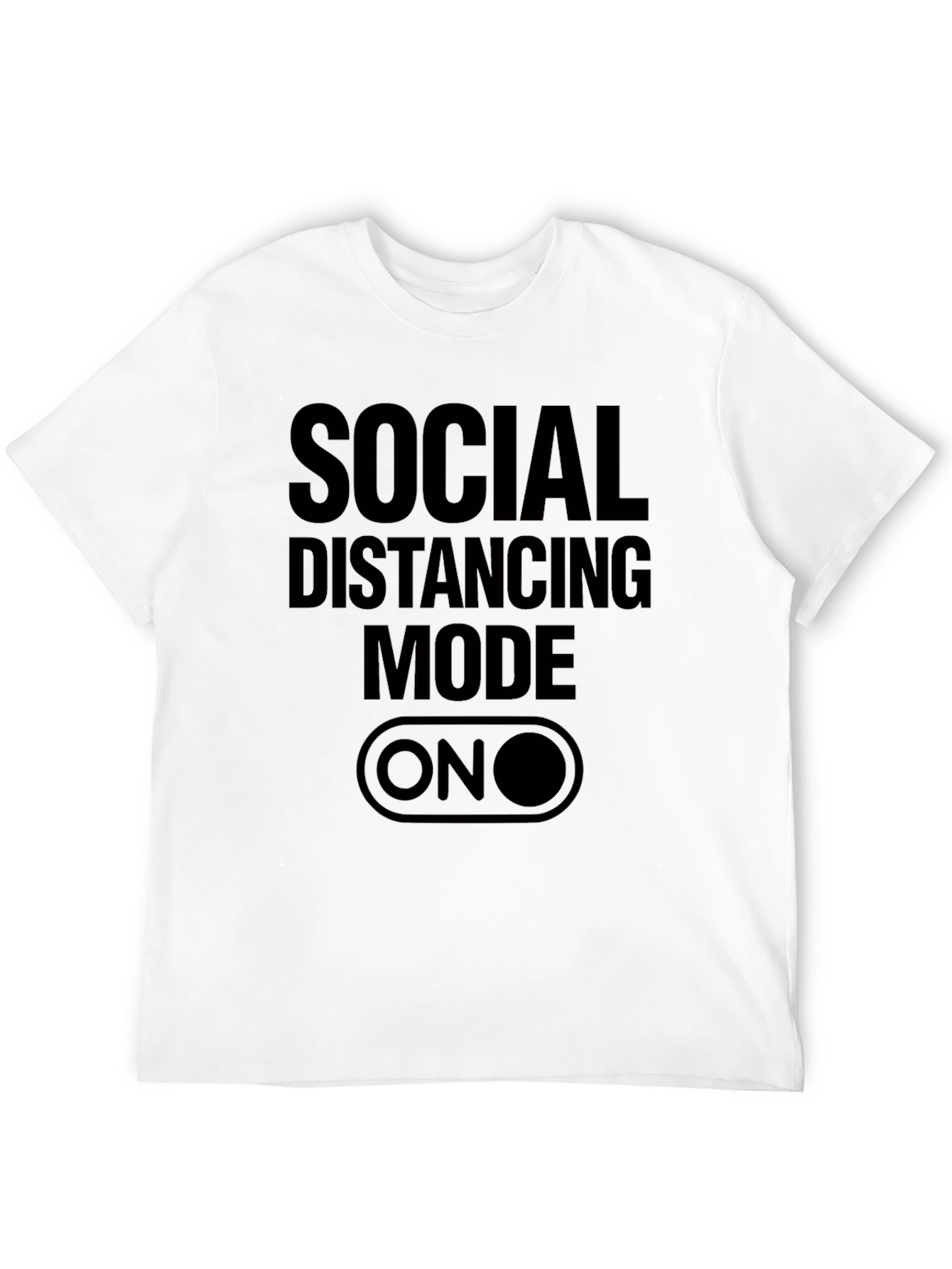 Social Distancing Mode ON T-Shirt - Black