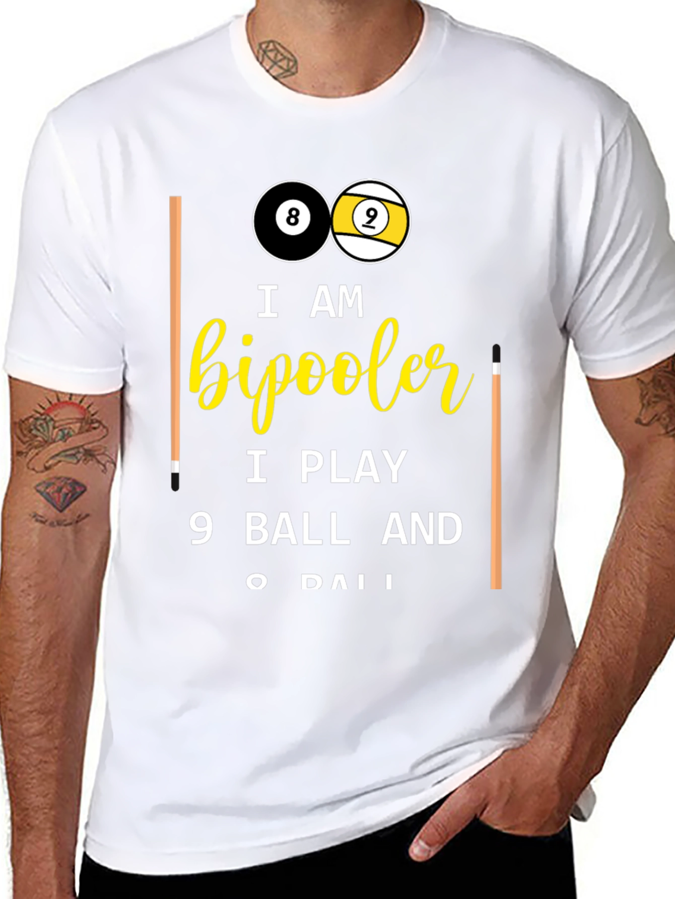 Bipooler 8 & 9 Ball T-Shirt