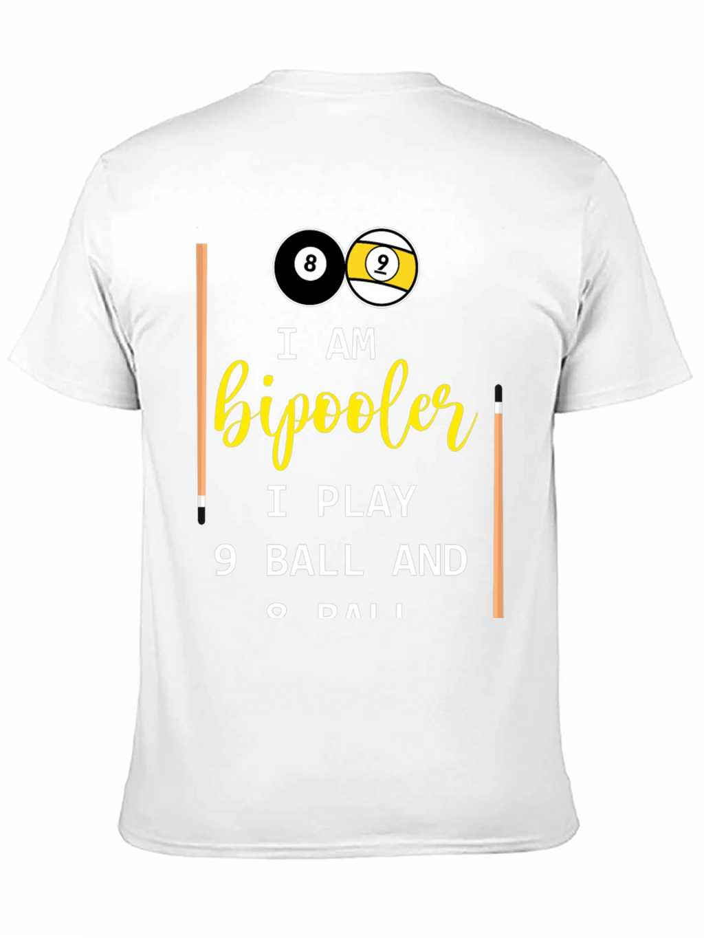Bipooler 8 & 9 Ball T-Shirt
