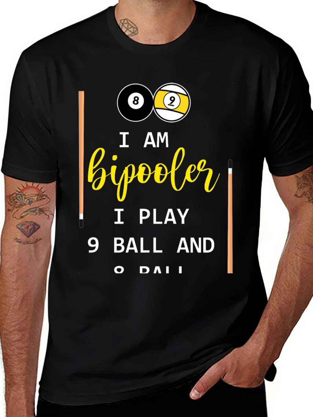 Bipooler 8 & 9 Ball T-Shirt